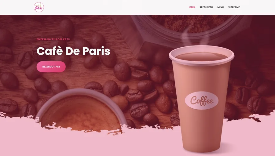 Website I built for caffe-de-paris.com