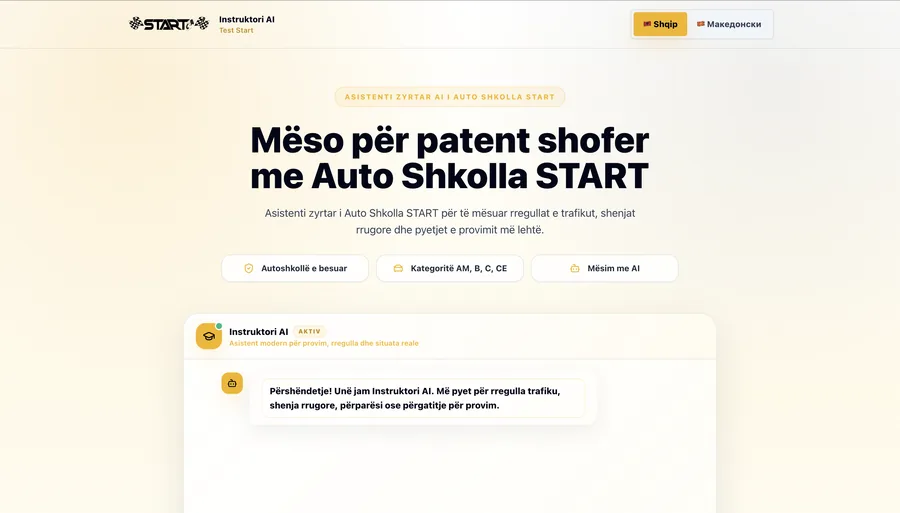 Website I built for instruktori-ai.com